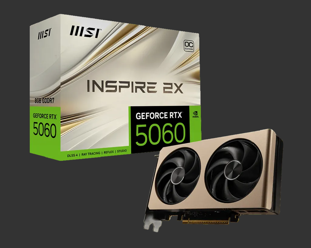 8GB MSI RTX 5060 INSPIRE 2X OC GPU