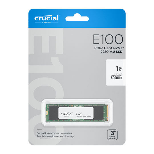 Crucial E100 480GB M.2 NVMe SSD (CT480E100SSD8)