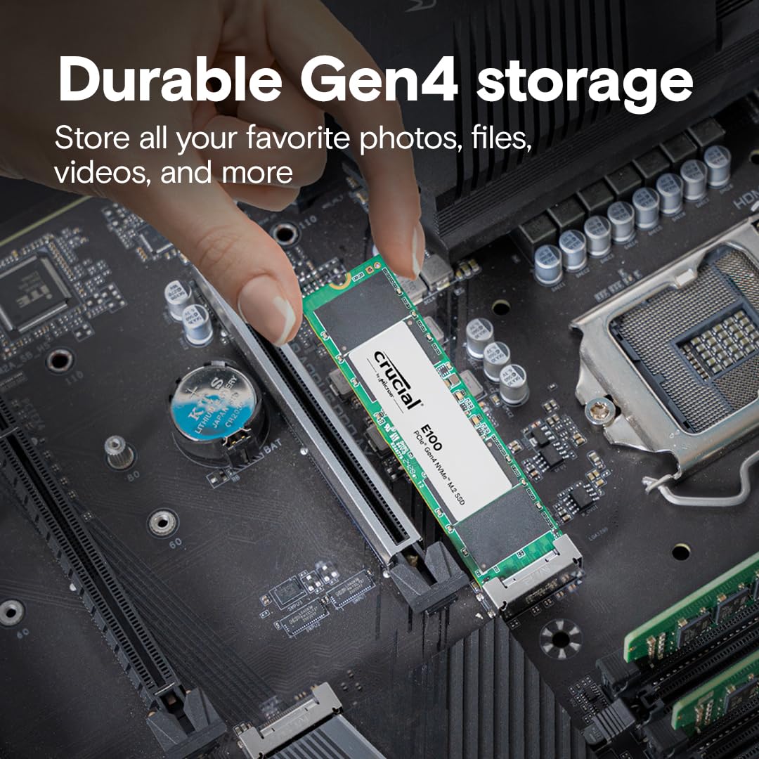 Crucial E100 480GB M.2 NVMe SSD (CT480E100SSD8)