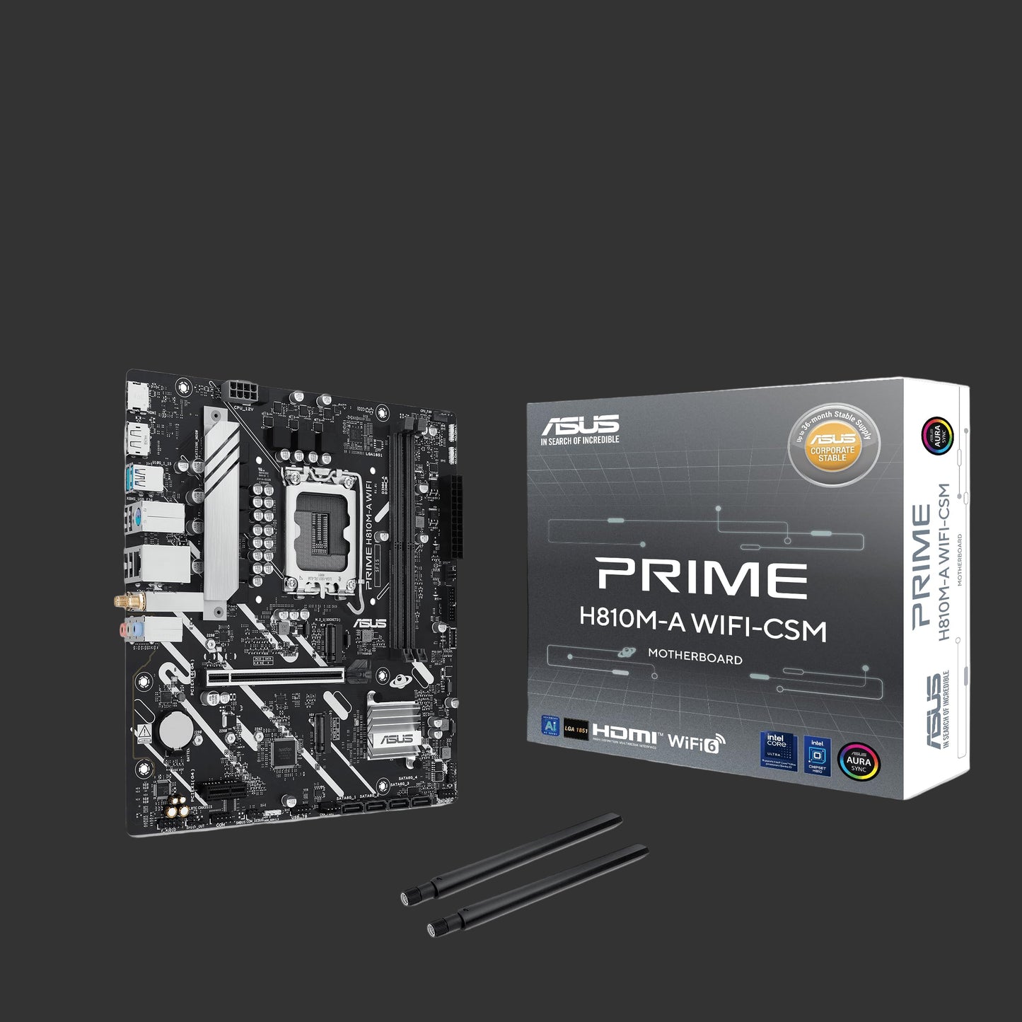 Asus PRIME H810M-A-WIFI-CSM LGA1851 DDR5 mATX