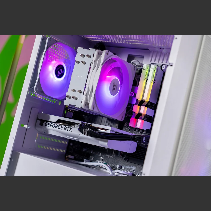 Thermaltake Gaming System Genesis Ultimate V5 Snow - AMD 5600 / RTX 5060/ B550M WIFI/ 16GB RAM/ H16 SNOW