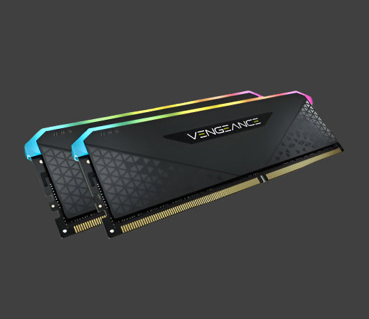 Corsair Vengeance RGB RS 16GB (2X8GB) DDR4 3600MHz C18 18-22-22-42 Black Heatspreader Desktop Gaming Memory