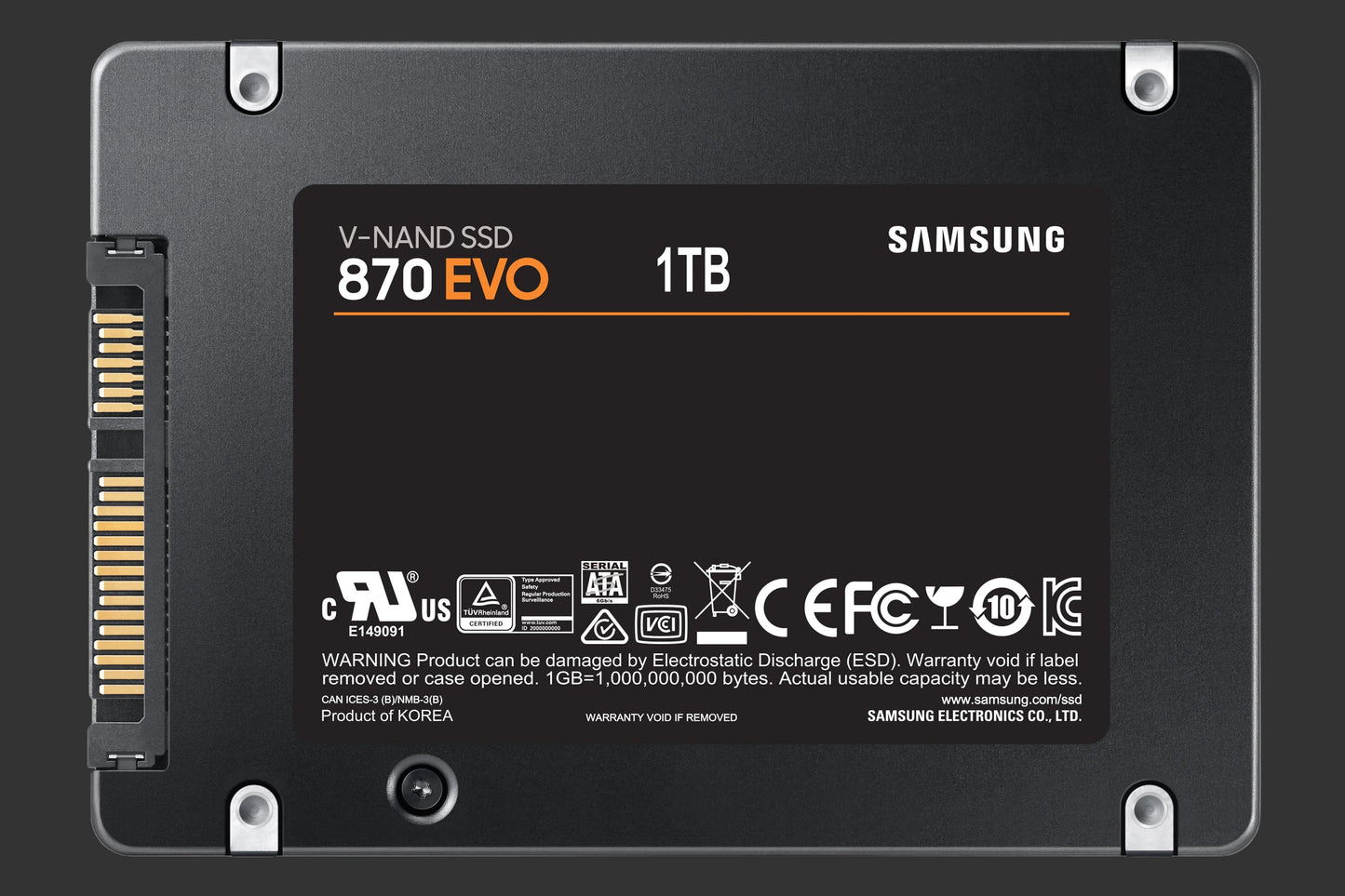 Samsung 870 EVO SATA III 2.5 inch SSD 1TB