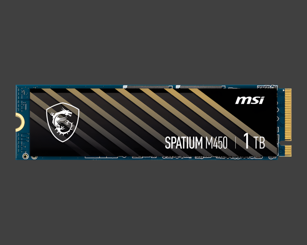 MSI Spatium M450 1TB V1 1TB PCIe Gen4x4 NVMe 3400/2400