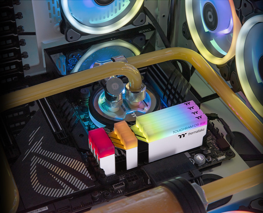 Thermaltake TOUGHRAM RGB 32GB (2x16GB) DDR5 5600MT/s C36 Memory White Edition (Intel XMP 3.0 / AMD EXPO Ready)