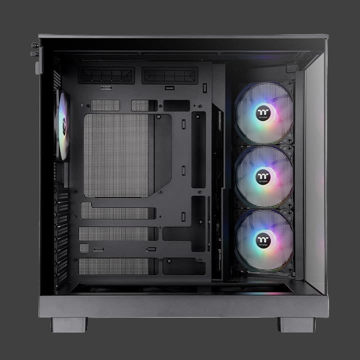 Thermaltake View 380 XL Tempered Glass ARGB Mid Tower Case Black Edition