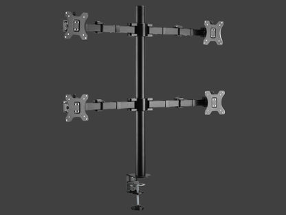 Brateck Quad Monitors Affordable Steel Articulating Monitor Arm Fit Most 17"-32" Monitors