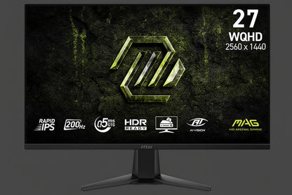 MSI MAG 275QF E20 27" QHD Rapid IPS 200Hz Gaming Monitor