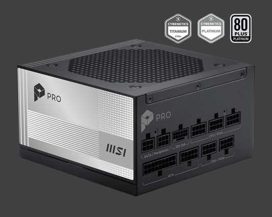 1000W MSI PRO A1000PL PCIE5 POWER SUPPLY