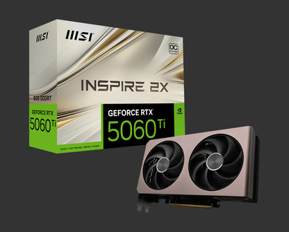 MSI GeForce RTX 5060 Ti 8G INSPIRE 2X OC - G506T-8I2C