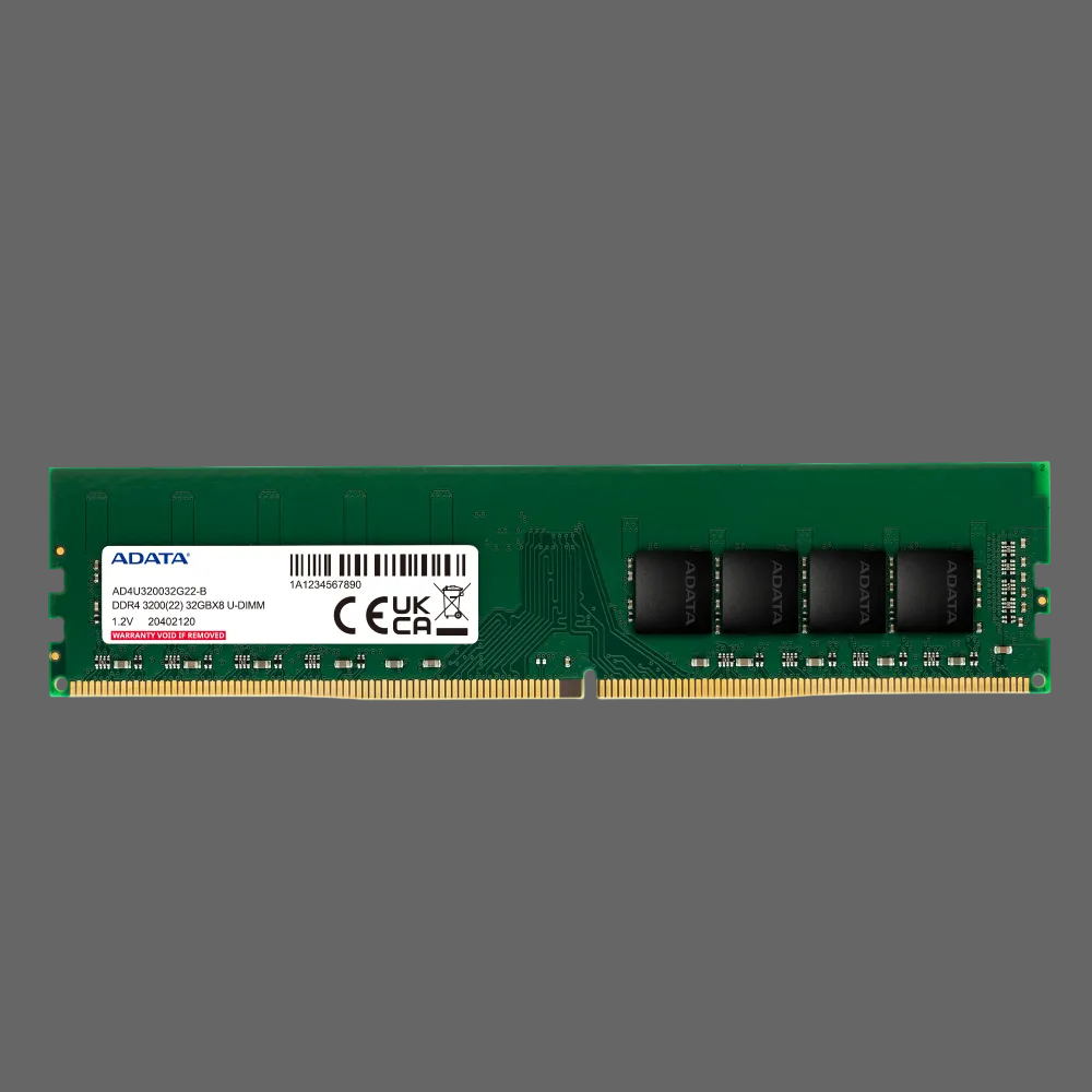 ADATA RAM module on a white background