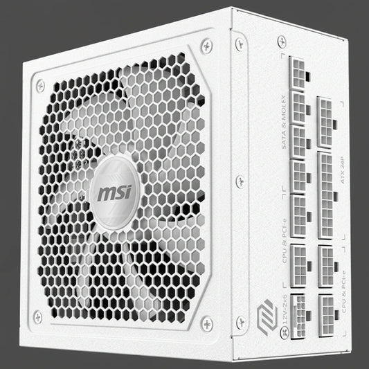 1000W MSI MAG A1000GL PCIE5 WHITE POWER SUPPLY