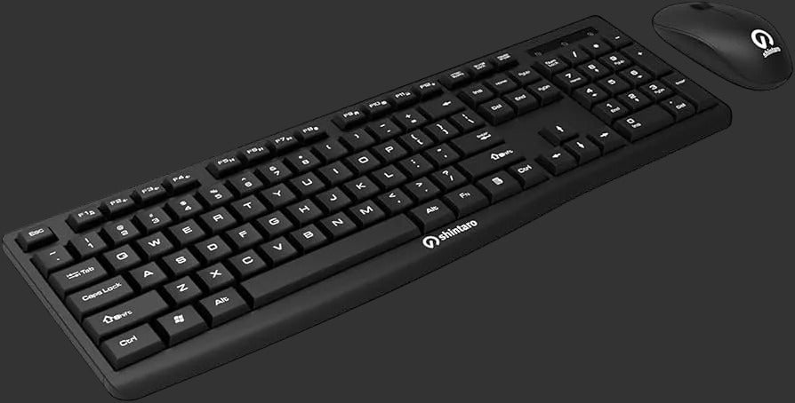 Shintaro Wireless Keyboard & Mouse Combo - Compact, Spill-Resistant, 10m Range