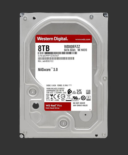 Western Digital 8TB Red Plus NAS 3.5 WD80EFPX -256mb Cache