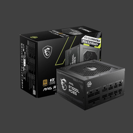 MSI MAG 750W ATX3.0 80 PLUS GOLD CERTIFIED, FULL MODULAR PSU