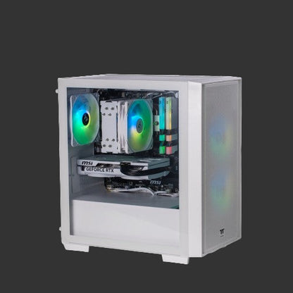 Thermaltake Gaming System Genesis Ultimate V5 Snow - AMD 5600 / RTX 5060/ B550M WIFI/ 16GB RAM/ 1TB SSD / H16 SNOW