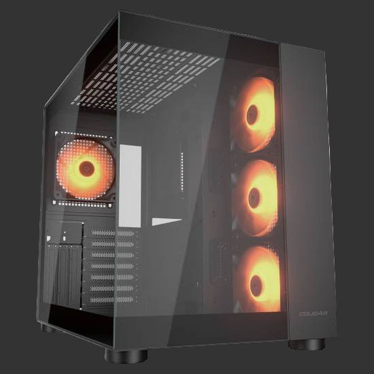 Cougar FV150 RGB BLACK Dual chamber TG Case 4x ARG B Fans