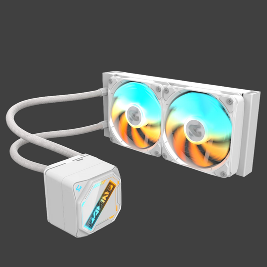 GIGABYTE GAMING 240 ICE all-in-one liquid cooler, Intel 1851 / 1700 / 115X / 1200, AMD AM5 / AM4, Color ICE