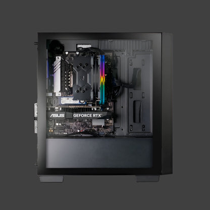 Thermaltake Gaming System Genesis Ultimate V4 - AMD 5600 / RTX 4060 / B550 WIFI / 16GB RGB RAM / H16 Black