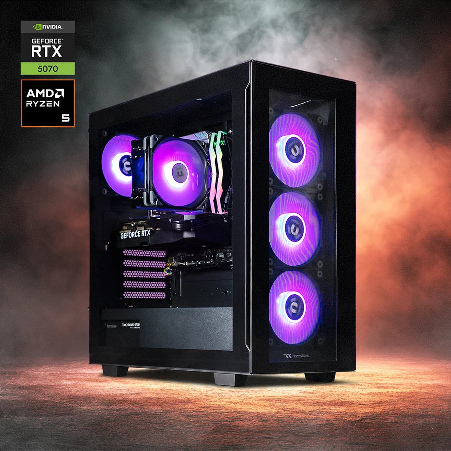 Thermaltake Gaming System Infinity PRO V7 - AMD 7500F / RTX 5070/ B650 WIFI/ 32GB RAM/ V350 Black