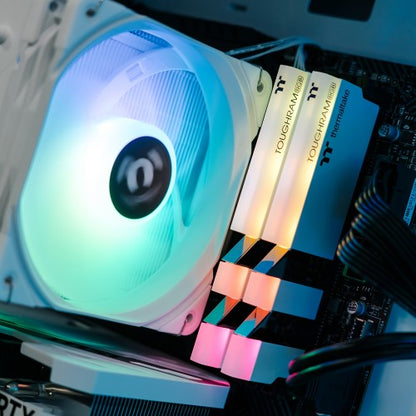 Thermaltake Gaming System Infinity V2 SNOW Edition - AMD 5500/ RTX 4060/ B550 WIFI/ 16GB RGB RAM/ H570 White