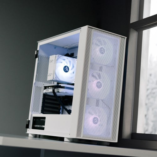 Thermaltake Gaming System Infinity V2 SNOW Edition - AMD 5500/ RTX 4060/ B550 WIFI/ 16GB RGB RAM/ H570 White