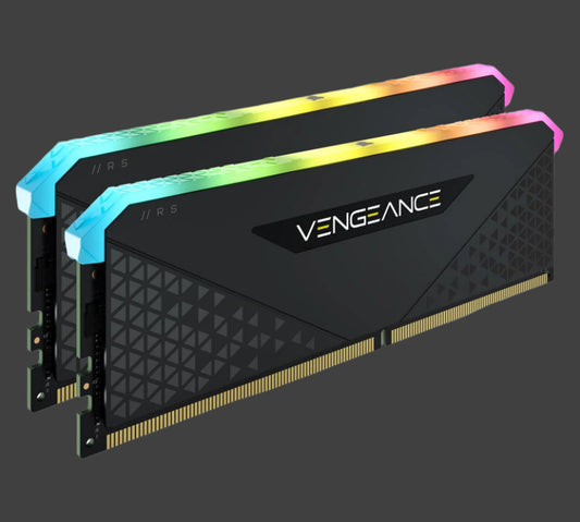Corsair Vengeance RGB RS 16GB (2X8GB) DDR4 3600MHz C18 18-22-22-42 Black Heatspreader Desktop Gaming Memory
