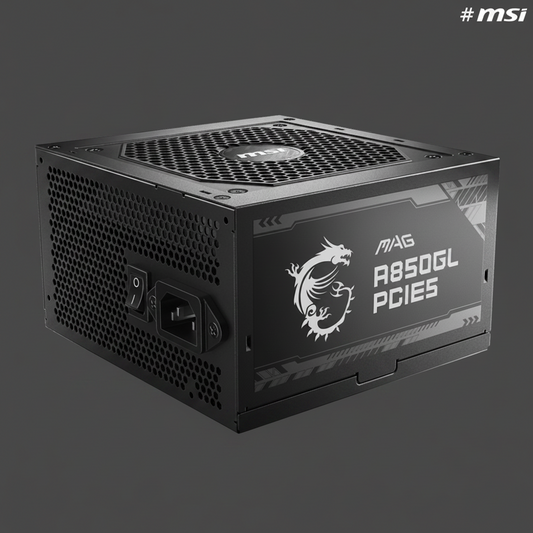 850W MSI MAG A850GL PCIE5 POWER SUPPLY
