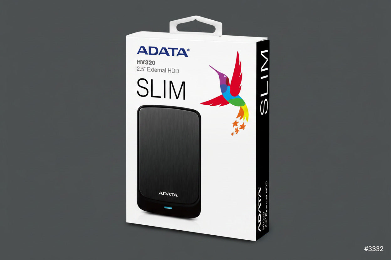 2TB ADATA HV320 EXTERNAL HDD (SLIM BLACK)