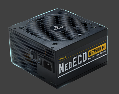 Antec NE 750w 80+ Gold, Fully-Modular, LLC DC, 1x EPS 8PIN, 120mm Silent Zero RPM, Jap Caps, ATX Power Supply, PSU, 600w PCI-E 5.0 rdy, 7yr Wty