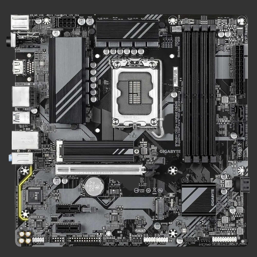 Gigabyte B760M DS3H WF6E GEN5 LGA 1700 mATX motherboard
