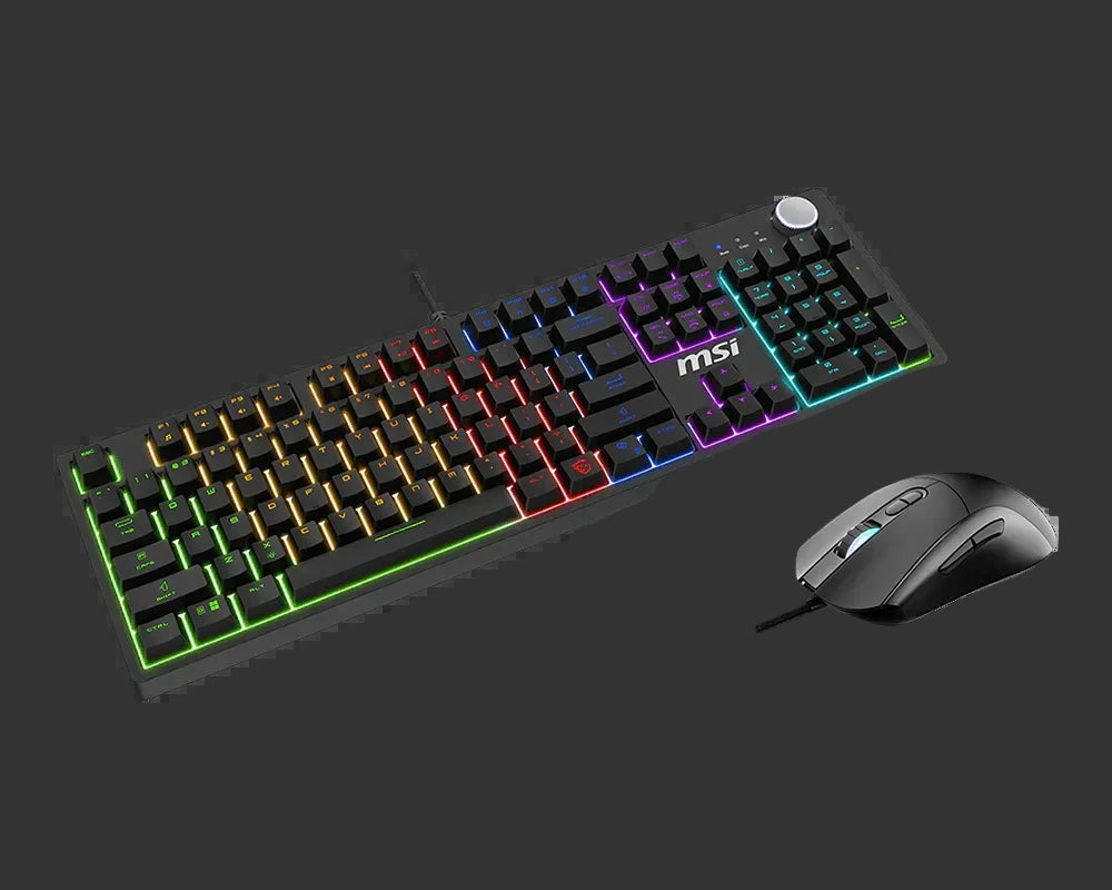 MSI FORGE GK320 COMBO RED US GK320+GM320 GAMING KEYBOARD & MOUSE