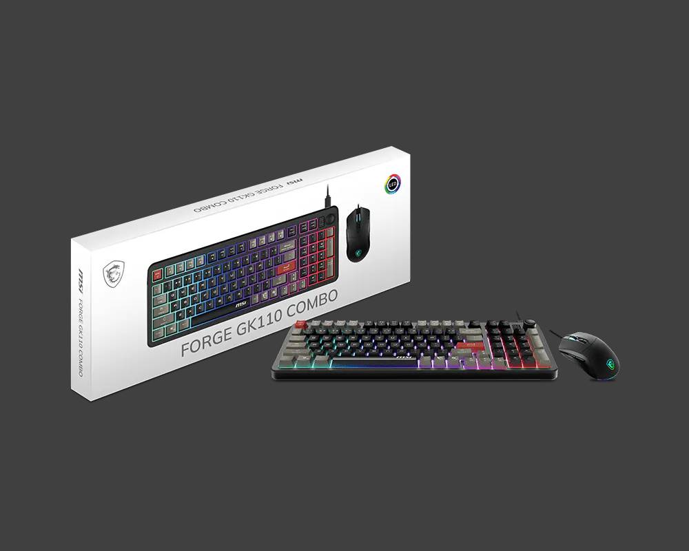 MSI FORGE GK110 GAMING KEYBOARD & MOUSE COMBO PACK