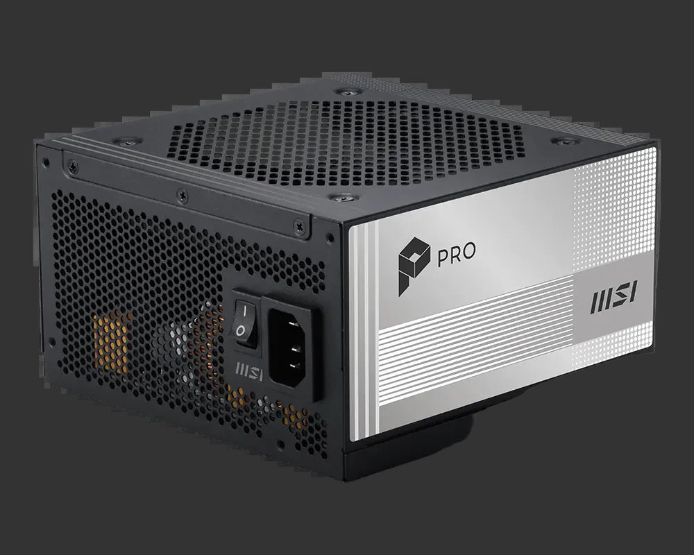 MSI PRO A850PL Platinum PCIE5 850W Power Supply
