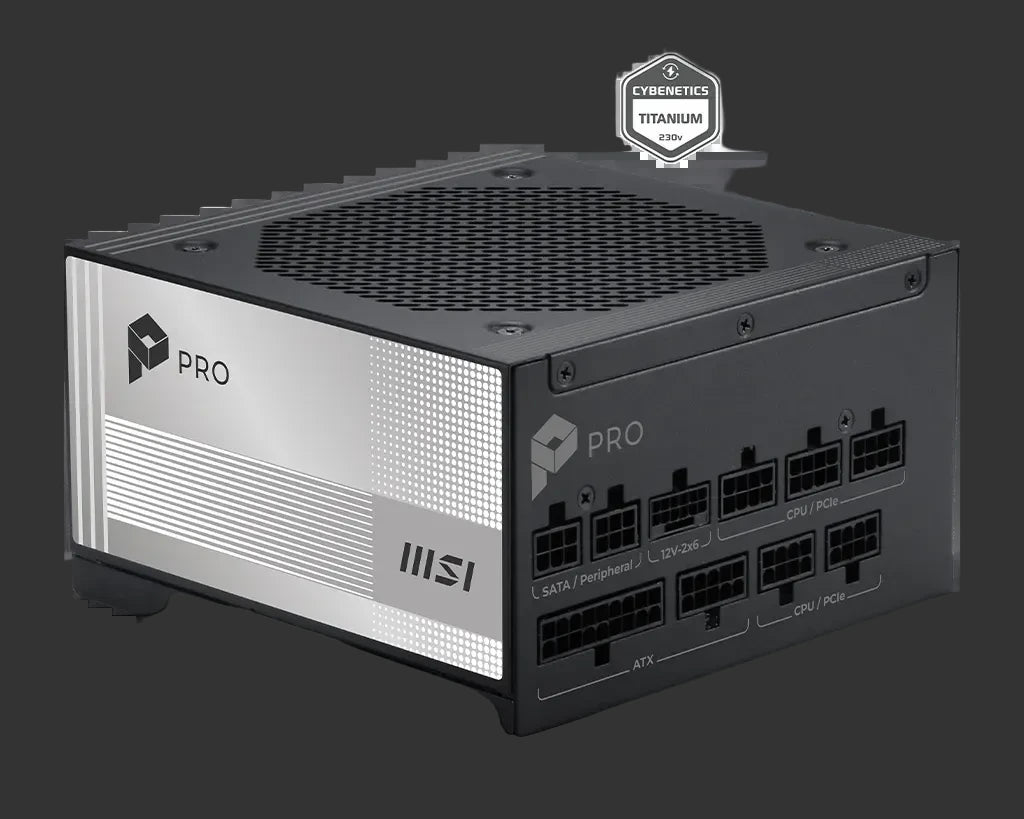 MSI PRO A850PL Platinum PCIE5 850W Power Supply