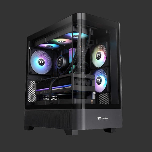 Thermaltake View 290 Curve TG ARGB Mid Tower Case Black Edition
