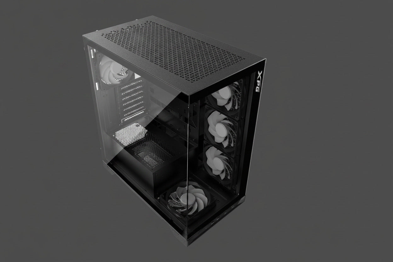 ADATA XPG INVADER X BLACK GAMING CASE (5xFANS+RISER CABLE)